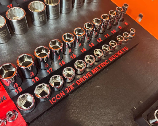 3/8" ICON Socket Tray Metric