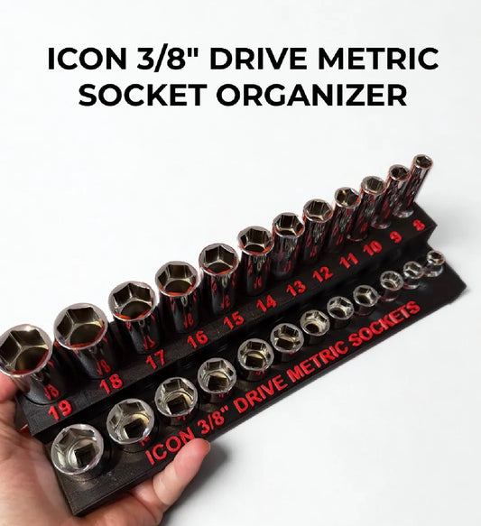 3/8" ICON Socket Tray Metric
