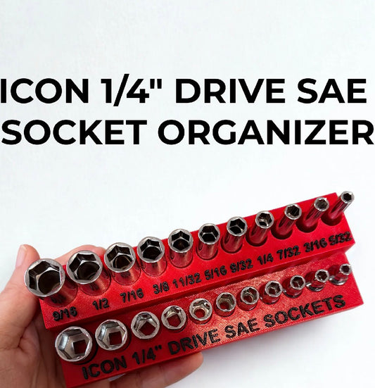 ICON 1/4" SAE Socket Organizer
