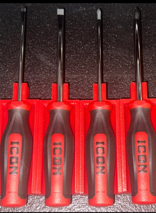 ICON Mini Screwdriver Magnetic Organizer 4 Piece Set