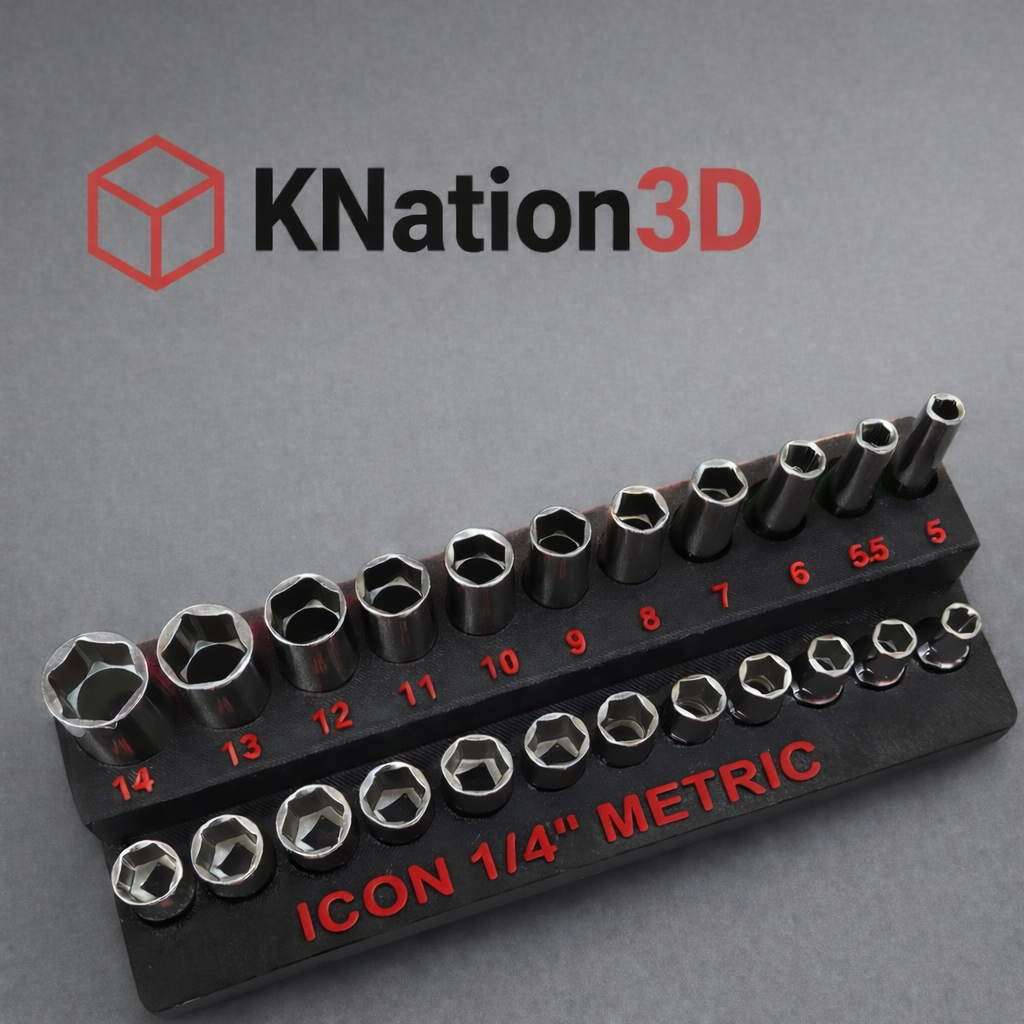 ICON 1/4" Metric Socket Organizer