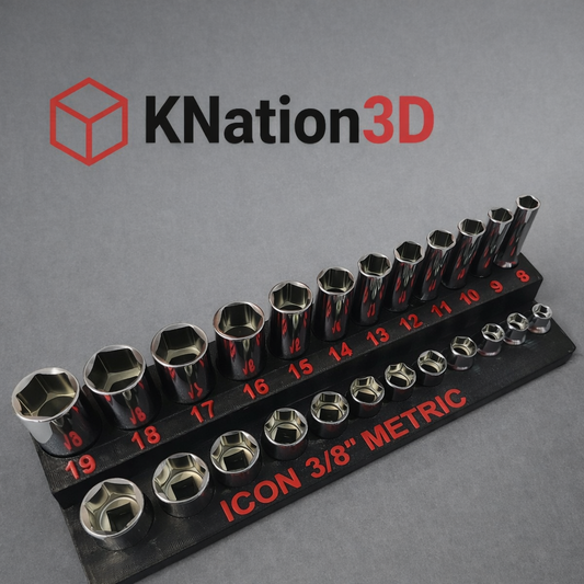 3/8" ICON Socket Tray Metric